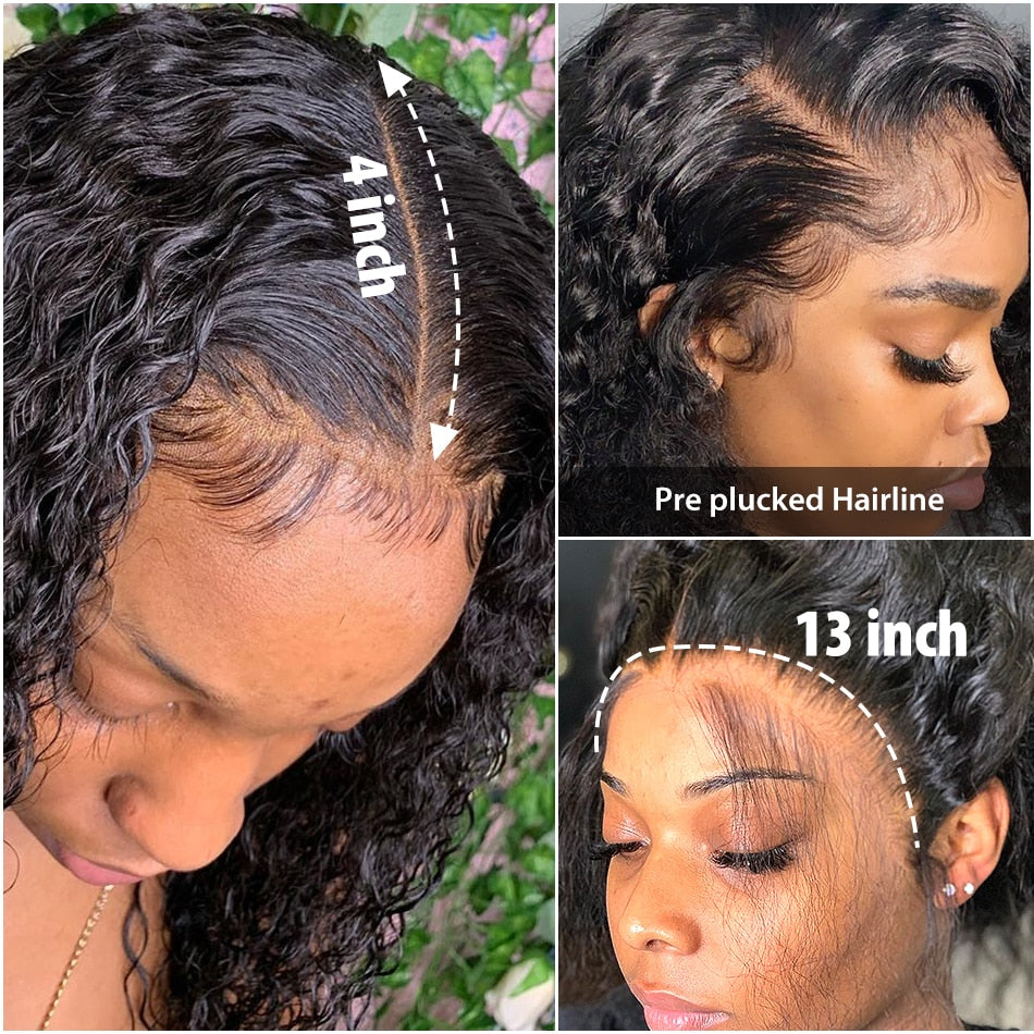 Women Deep Curly Lace Front Hair