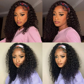 Brazilian Curly Hair Headband Wig